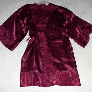 Victoria's Secret Vintage Kimono Robe Burgundy